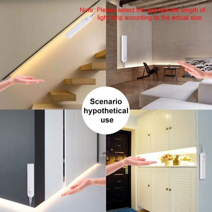 ⁦شريط إضاءة LED مع مستشعر حركة لاسلكي⁩ - الصورة ⁦4⁩